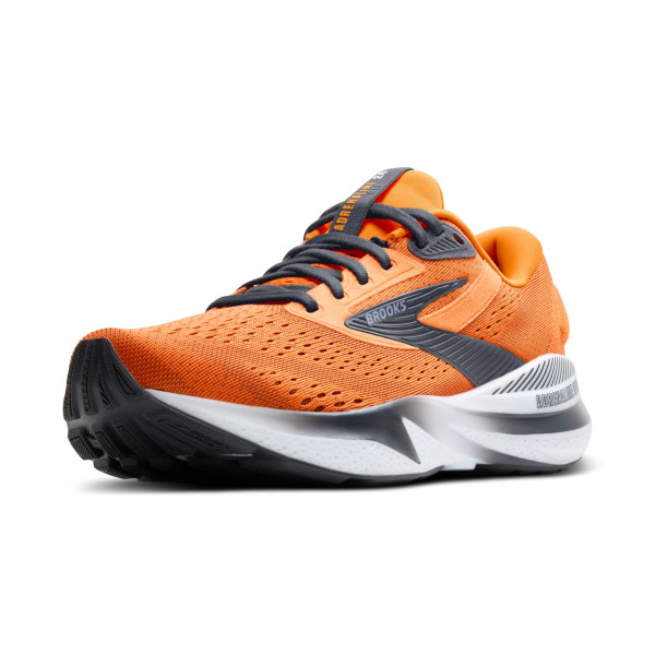 Brooks Adrenaline GTS 24 Zapatilla para correr con soporte para hombre - Naranja/Ébano/Azul campestre - 11 Mediano