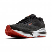 Brooks Adrenaline GTS 24, calzado para correr con soporte para hombre, negro/gris/rojo, 11 mediano