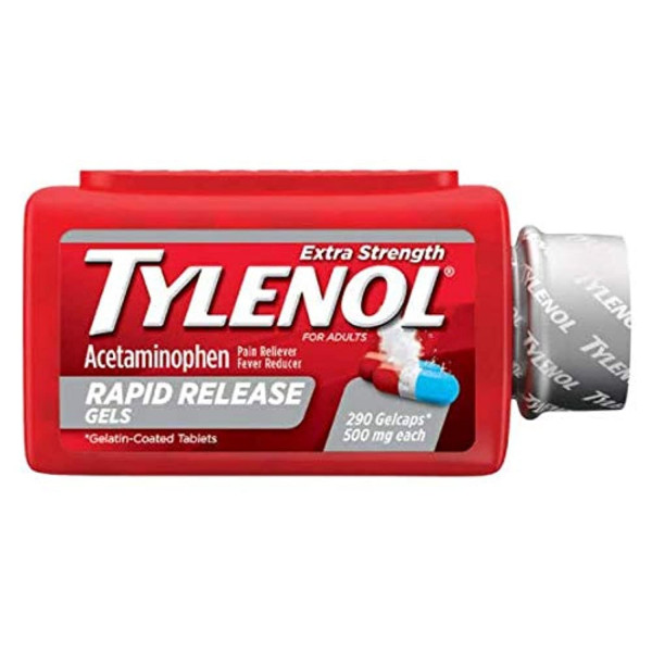Tylenol Extra Strength Geles de liberación rápida 500 mg (290 unidades)