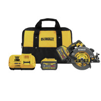 Sierra circular DEWALT FLEXVOLT 60V MAX* con kit de freno, 7-1/4 pulgadas (DCS578X2)