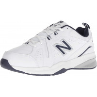 New Balance 608 V5 Casual Comfort - Entrenador cruzado para hombre, blanco/azul marino, 10 XX-Wide