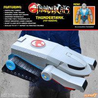 ¡Super7 ÚLTIMOS! Thundercats Thundertank y Panthro (versión de juguete) - Figura de acción Thundercats de 27 con accesorios - Coleccionables de dibujos animados clásicos y juguetes retro - Edición limitada - Exclusivo de Amazon