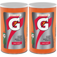 Gatorade Thirst Quencher en polvo, ponche de frutas | 76,5 onzas | Paquete de 2