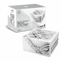 ASUS ROG Strix 1000W Platinum White Edition (Fuente de alimentación totalmente modular, certificación 80 Plus Platinum, ATX 3.1, MOSFET GaN, estabilizador de voltaje inteligente patentado “GPU-First”, garantía de 10 años)