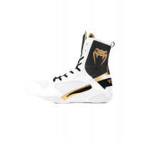 Zapatos de Boxeo Venum Elite - Blanco/Negro-Oro