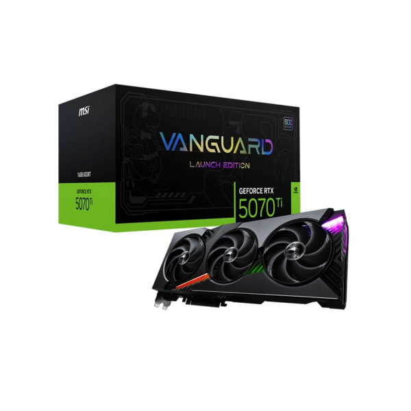 Tarjeta gráfica MSI GeForce RTX 5070 Ti 16G Vanguard SOC Edición de lanzamiento VD9038