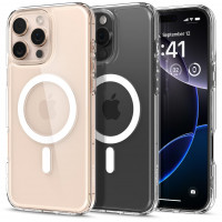 Funda Spigen para iPhone 16 Pro Max, Ultra Hybrid MagFit [Anti-Amarillamiento] [Compatible con Magsafe] - Transparente