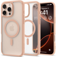 Funda Spigen para iPhone 16 Pro Max, Ultra Hybrid MagFit [Anti-Amarillamiento] [Compatible con Magsafe] - Frost Rose Titanium