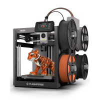 FLASHFORGE AD5X Impresora 3D multicolor, CoreXY 600 mm/s de alta velocidad, nivelación automática con 1 clic, extrusora de accionamiento directo a 300 °C, volumen de construcción de 220 x 220 x 220 mm, ideal para precisión y eficiencia