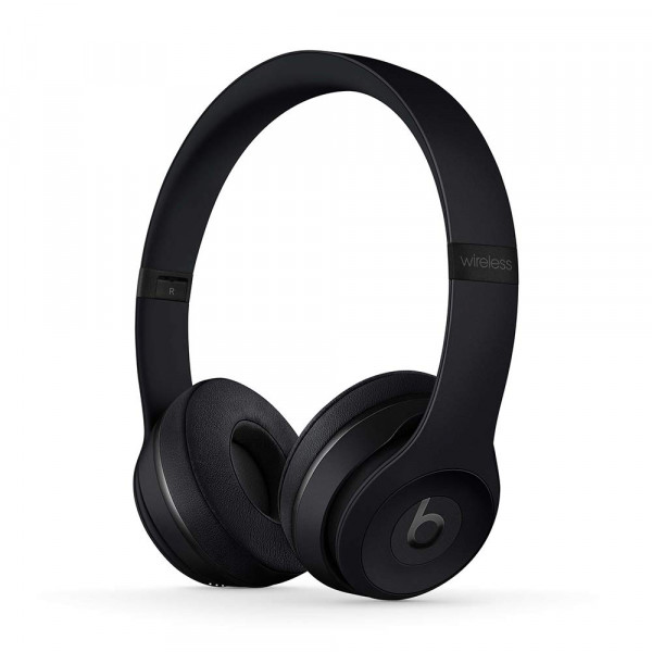 Beats Solo3 Auriculares supraaurales inalámbricos - Chip Apple W1, Bluetooth clase 1, 40 horas de escucha, micrófono incorporado - Negro