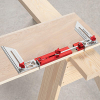 Plantilla para peldaños de escalera Woodpeckers + plantilla de medición de estante, herramienta de plantilla ajustable para paneles capturados, estantes + peldaños de escalera, se extiende de 17 a 64, estuche Systainer - STSG-SYS-24 fabricado en EE. UU.