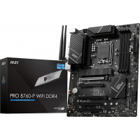Placa base MSI PRO B760-P WiFi DDR4 ProSeries (compatible con procesadores Intel de 12.ª/13.ª/14.ª generación, LGA 1700, DDR4, PCIe 4.0, M.2, LAN de 2,5 Gbps, USB 3.2 Gen2, HDMI/DP, Wi-Fi 6E, Bluetooth 5.3, ATX)