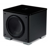 REL HT/1003 MKII Subwoofer autoamplificado de 10 pulgadas – Diseño compacto con amplificador clase D para graves profundos en cine en casa, sistemas estéreo y sonido envolvente – Acabado en negro granulado