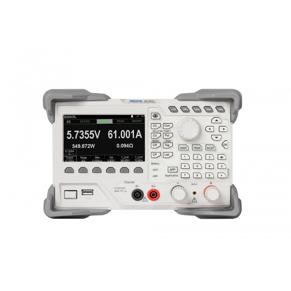 Rigol DL3031 Carga electrónica CC programable, CC 150 V/60 A, potencia total 350 W, frecuencia más alta de 15 kHz, resolución de lectura 1 mV/1 mA