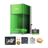 xTool F1 Ultra Grabador láser dual de fibra y diodo de 20 W, grabador y cortador láser ultrarrápido de 10000 mm/s para joyería, metal, madera, cámara inteligente de 16 MP, optimización automática, máquina de grabado 3D