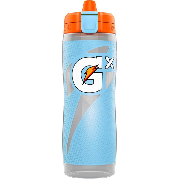 Botella exprimible de plástico Gatorade Gx, azul claro, 30 oz