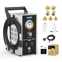 AUTOOL Kit de purga de frenos automotriz, kit de purga de líquido de frenos 2 modos de presión, herramienta profesional de purga de líquido de aceite de frenos pulsante, purga automática de frenos de vacío para una persona