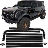 Kit de rayas de vinilo IAG Off-Road Boss Style (negro mate) para Ford Bronco de 4 puertas 2021+ (no deportivo ni Raptor)