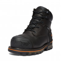 Timberland PRO Boondock Bota de trabajo industrial impermeable con punta de seguridad compuesta de 6 pulgadas, negro-2024 nuevo, 10 de ancho
