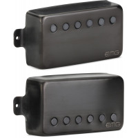 EMG JH James Hetfield Juego de pastillas para guitarra eléctrica, cromo negro cepillado