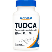 Nutricost Tudca 250 mg, 30 cápsulas (ácido tauroursodesoxicólico) - Sin gluten, sin OGM