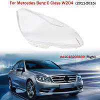 Para Mercedes Benz Clase C W204 11-15 RH cubierta transparente para faros lente A2048203639
