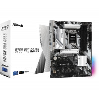 Placa base ASRock B760 Pro RSD4 LGA1700 ATX: compatible con Intel Core de 14.a/13.a/12.a generación, DDR4 5333+ (OC), Dual M.2 PCIe Gen4, LAN 2.5G, USB 3.2 Gen2 Type-C, HDMI/DP, Nahimic Audio