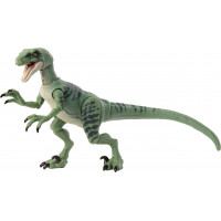 Mattel Jurassic World Hammond Collection Dinosaur Toy, figura de acción Velociraptor Delta con ojos de cristal, cola con cable y 14 articulaciones, película coleccionable con diseño premium