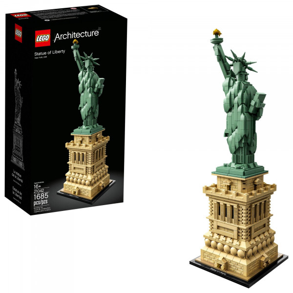 LEGO Architecture Estatua de la Libertad 21042 Juego de construcción modelo: recuerdo coleccionable de la ciudad de Nueva York, decoración creativa para el hogar o centro de mesa de oficina, gran idea de regalo para adultos y adolescentes