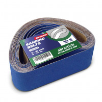 Correas de lijado de circonio de 3 x 21 pulgadas para metal, papel de lija de pulido de metal de circonio de 3 x 21 pulgadas, 16 piezas, 4 de cada uno de 60/80/120/240 granos surtidos