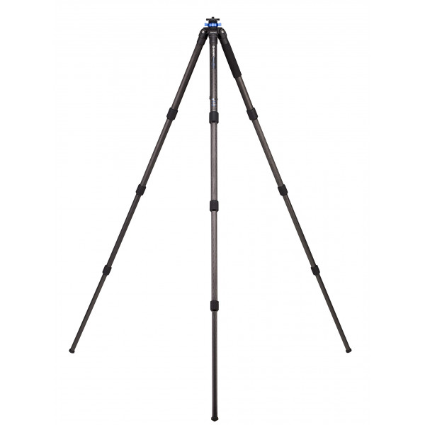 Trípode de fibra de carbono Benro Mach3 – Trípode extralargo de 4 secciones resistente con cierres giratorios, pies intercambiables y capacidad de carga de 44 lb para cámaras DSLR, sin espejo y de vídeo (TMA48CXL)