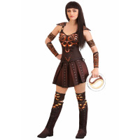 Fun Costumes Disfraz de princesa guerrera Xena para mujer con licencia oficial de Xena TV, talla mediana
