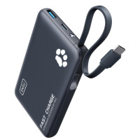 Cargador portátil INIU, banco de energía delgado de 10000 mAh con USB-C incorporado, elementos esenciales de viaje de vuelo de carga rápida de 45 W, para estudiantes universitarios, hombres, mujeres, niñas y niños