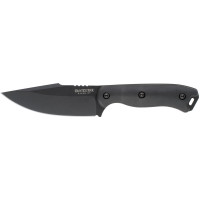 KA-BAR BK18 Becker Harpoon Cuchillo de hoja fija 4.5 Drop Point 1095 Cro-Van Black Blade Mango ultramid Negro