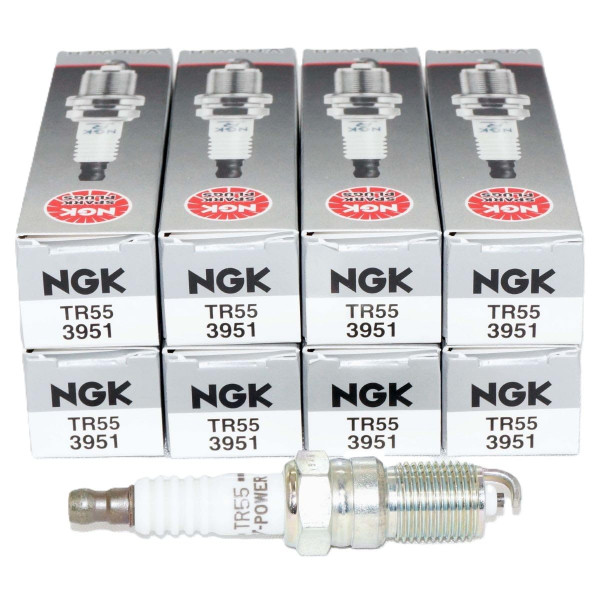 NGK 3951 Bujías TR55 (paquete de 8)