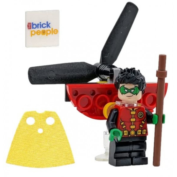 LEGO Superhéroes Batman: DC Comics Robin con Jetpack y capa amarilla
