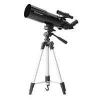 Telescopio refractor portátil Celestron Travel Scope 80 - Apertura de 80 mm, óptica de vidrio totalmente recubierta - Incluye trípode, adaptador para teléfono inteligente, mochila y software - Ideal para principiantes y viajes