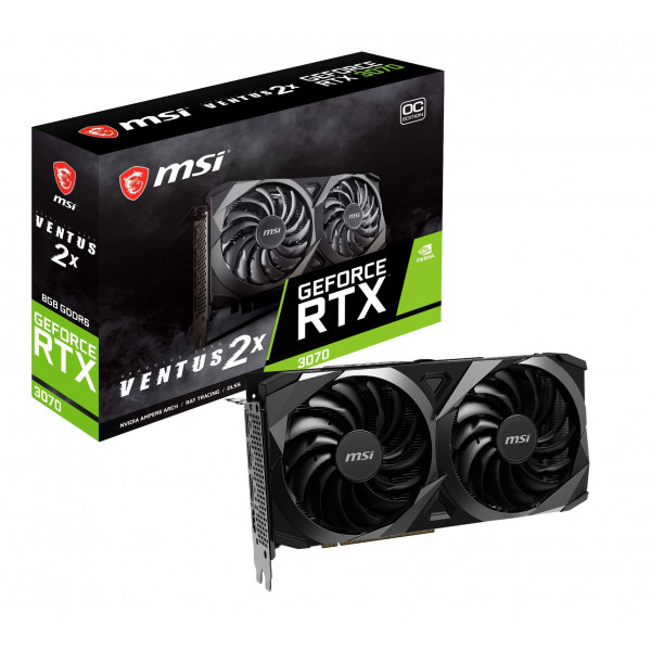 Tarjeta gráfica MSI Gaming RTX 3070 8GB GDRR6 GeForce RTX 3070 VENTUS 2X OC