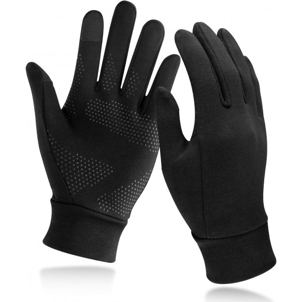 Unigear Guantes para correr, pantalla táctil, antideslizantes, ligeros, forros para ciclismo, ciclismo, conducción deportiva, para hombres y mujeres (grandes)