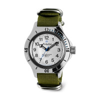 Vostok | Amphibia 120813 Reloj de pulsera automático para buzo de cuerda automática | Correa verde