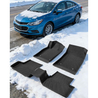 CreekT® Tapetes para Chevy Cruze 2011-2015 y Limited 2016, revestimientos para todo tipo de clima, tapetes de goma resistentes para Chevrolet Cruze delantero y trasero, accesorios impermeables para automóvil 2011 2012 2013 2014 2015