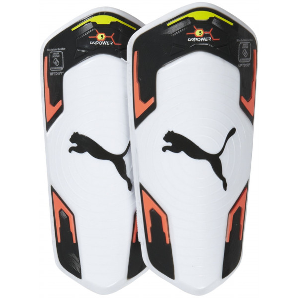 Puma Evo Power 5 Espinilleras, Blanco-Grande