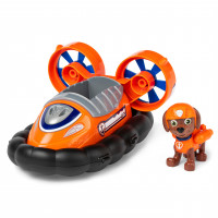 PAW Patrol, vehículo aerodeslizador de Zuma con figura coleccionable, para niños de 3 años en adelante