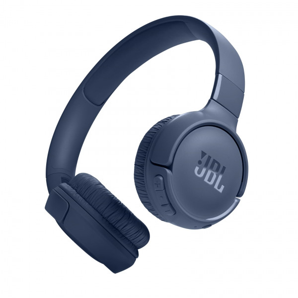 JBL Tune 520BT - Auriculares supraaurales inalámbricos, hasta 57H de duración de batería y velocidad de carga, diseño ligero, cómodo y plegable, llamadas manos libres con Voice Aware (Azul)