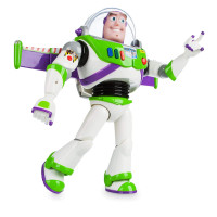 Figura de acción interactiva parlante Buzz Lightyear oficial de Disney Store de Toy Story, presenta más de 10 frases en inglés, interactúa con otras figuras y juguetes
