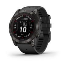 Garmin fēnix 7X Pro Sapphire Solar, Reloj Inteligente GPS Multideporte, Linterna Incorporada, Capacidad de Carga Solar, Negro