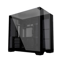 Lian Li O11 Vision Compact Negro-Acero-Vidrio Templado ATX Caja de Computadora Media Torre-Soporte de Conexión Trasera-O11VPX