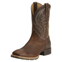 ARIAT BMVY9 Bota vaquera híbrida Rancher para hombre, color marrón aceitado Rowdy 7.5