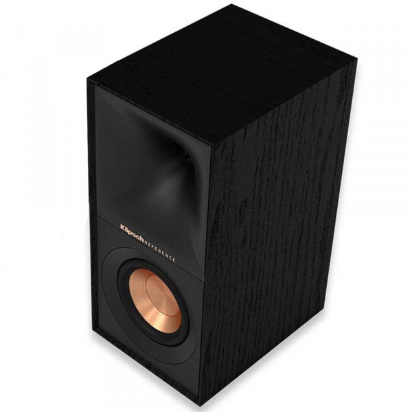 Klipsch Reference Altavoces de estantería R-40M de próxima generación con bocina y woofers de cobre hilado de 4 para el mejor sonido de cine en casa de su clase en negro