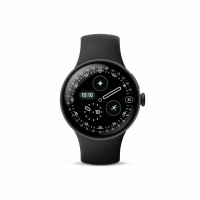 Google Pixel Watch 4 (45 mm) - Reloj inteligente Android - Seguimiento de frecuencia cardíaca y sueño - Batería de 40 horas - Seguimiento de actividad física - Google AI - Caja de aluminio negro mate - Banda activa de obsidiana - LTE (modelo 2025)